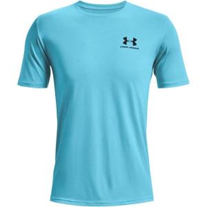 imageUnder Armour Mens Sportstyle Colorblock TShirtFresco Blue 481Black