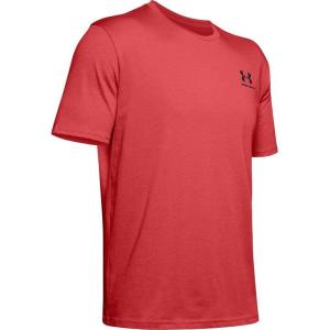 imageUnder Armour Mens Sportstyle Colorblock TShirtMartian Red