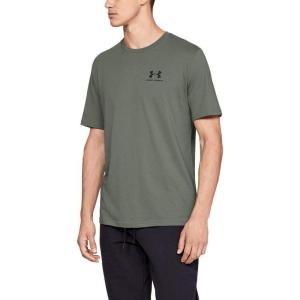 imageUnder Armour Mens Sportstyle Colorblock TShirtMoss Green