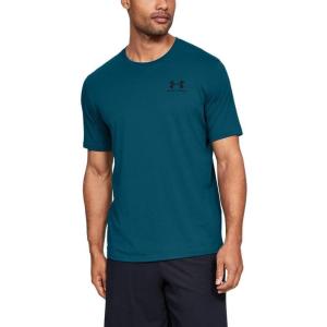 imageUnder Armour Mens Sportstyle Colorblock TShirtTeal Vibe