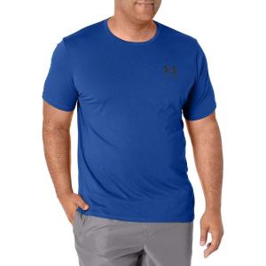 imageUnder Armour Mens Sportstyle Colorblock TShirtTech Blue 432Black