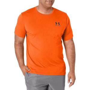 imageUnder Armour Mens Sportstyle Colorblock TShirtUltra Orange 856Black