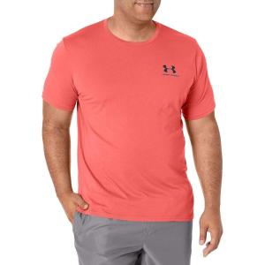 imageUnder Armour Mens Sportstyle Colorblock TShirtVenom Red 690Black