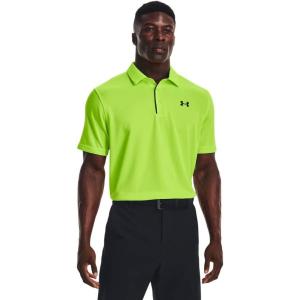 imageUnder Armour Mens Tech Golf Polo369 Lime Surge   Black
