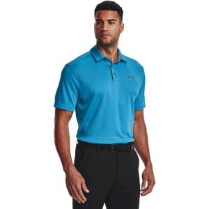 imageUnder Armour Mens Tech Golf Polo419 Capri  Pitch Gray  Pitch Gray