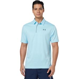 imageUnder Armour Mens Tech Golf Polo494 Stream   Pitch Gray