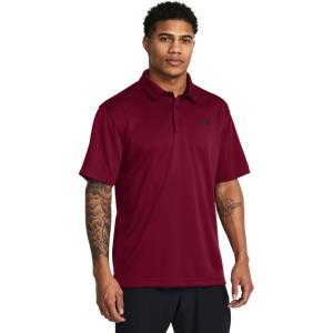 imageUnder Armour Mens Tech Golf Polo625 Cardinal   Black