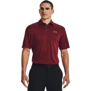 imageUnder Armour Mens Tech Golf Polo691 Chestnut Red  Pitch Gray  Pitch Gray