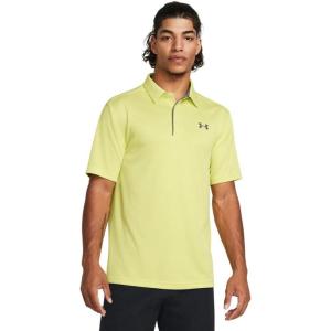 imageUnder Armour Mens Tech Golf Polo727 Sonic Yellow   Pitch Gray
