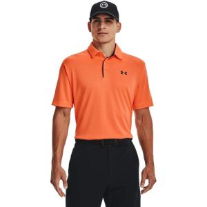 imageUnder Armour Mens Tech Golf Polo866 Orange Blast   Black