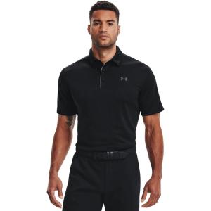 imageUnder Armour Mens Tech Golf PoloBlack Graphite Graphite