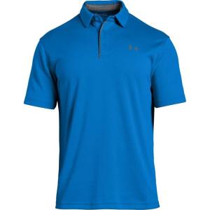 imageUnder Armour Mens Tech Golf PoloBlue Circuit 436Graphite