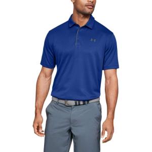 imageUnder Armour Mens Tech Golf PoloBlue Graphite Graphite