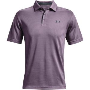 imageUnder Armour Mens Tech Golf PoloClub Purple 530Pitch Gray