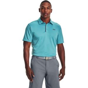 imageUnder Armour Mens Tech Golf PoloCosmos 476Pitch Gray