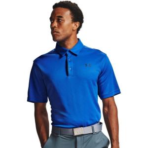 imageUnder Armour Mens Tech Golf PoloEmotion Blue 401Pitch Gray