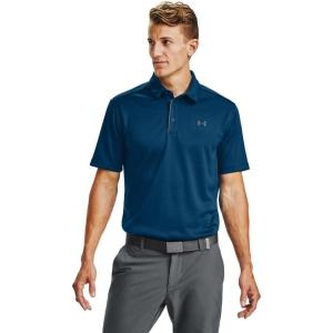 imageUnder Armour Mens Tech Golf PoloGraphite Blue 581Pitch Gray