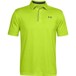 imageUnder Armour Mens Tech Golf PoloGreen Citrine 394Pitch Gray