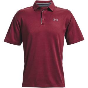 imageUnder Armour Mens Tech Golf PoloLeague Red 626Pitch Gray