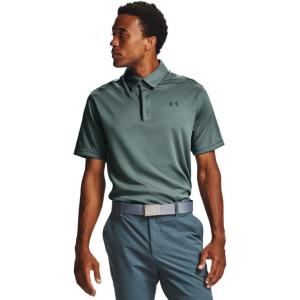 imageUnder Armour Mens Tech Golf PoloLichen Blue 424Pitch Gray