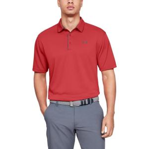 imageUnder Armour Mens Tech Golf PoloMartian Red 646Pitch Gray