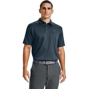 imageUnder Armour Mens Tech Golf PoloMechanic Blue 467Pitch Gray