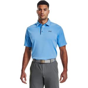 imageUnder Armour Mens Tech Golf PoloNova Blue 487Pitch Gray