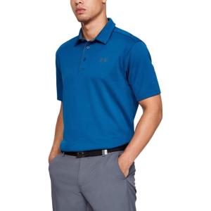 imageUnder Armour Mens Tech Golf PoloTeal Vibe 417Pitch Gray