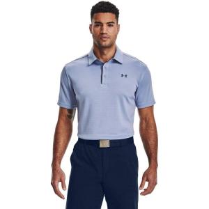 imageUnder Armour Mens Tech Golf PoloWashed Blue 420Pitch Gray