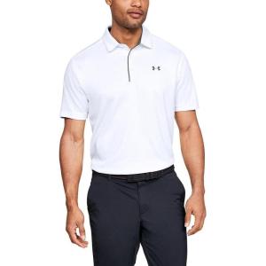 imageUnder Armour Mens Tech Golf PoloWhite Graphite Graphite