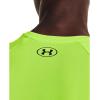 imageUnder Armour Mens Tech 20 VNeck ShortSleeve TShirt369 Lime Surge   Black