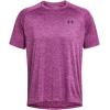 imageUnder Armour Mens Tech 20 VNeck ShortSleeve TShirt573 Mystic Magenta   Black