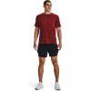imageUnder Armour Mens Tech 20 VNeck ShortSleeve TShirt810 Bolt Red  Chestnut Red  Black