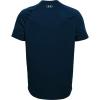 imageUnder Armour Mens Tech 20 VNeck ShortSleeve TShirtAcademy Blue 408Mod Gray