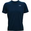 imageUnder Armour Mens Tech 20 VNeck ShortSleeve TShirtAcademy Blue 408Mod Gray