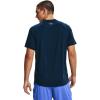 imageUnder Armour Mens Tech 20 VNeck ShortSleeve TShirtAcademy Blue 408Mod Gray