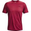 imageUnder Armour Mens Tech 20 VNeck ShortSleeve TShirtBlack Rose 664Black