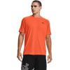 imageUnder Armour Mens Tech 20 VNeck ShortSleeve TShirtBlaze Orange 825Black