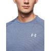 imageUnder Armour Mens Tech 20 VNeck ShortSleeve TShirtBlue Ink 497Mod Gray