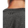 imageUnder Armour Mens Tech 20 VNeck ShortSleeve TShirtCarbon Heather 090Black
