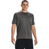 imageUnder Armour Mens Tech 20 VNeck ShortSleeve TShirtCarbon HeatherBlack