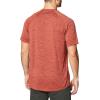 imageUnder Armour Mens Tech 20 VNeck ShortSleeve TShirtCinna Red 688Black