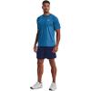 imageUnder Armour Mens Tech 20 VNeck ShortSleeve TShirtCruise Blue 899White