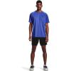 imageUnder Armour Mens Tech 20 VNeck ShortSleeve TShirtEmotion Blue 401Black