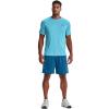 imageUnder Armour Mens Tech 20 VNeck ShortSleeve TShirtFresco Blue 481Acaemy