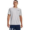 imageUnder Armour Mens Tech 20 VNeck ShortSleeve TShirtHalo Gray 014Black