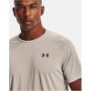 imageUnder Armour Mens Tech 20 VNeck ShortSleeve TShirtHighland Buff 200Black