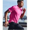 imageUnder Armour Mens Tech 20 VNeck ShortSleeve TShirtPink Surge 687Black