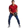 imageUnder Armour Mens Tech 20 VNeck ShortSleeve TShirtRed 600Black