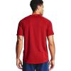 imageUnder Armour Mens Tech 20 VNeck ShortSleeve TShirtRed 600Black